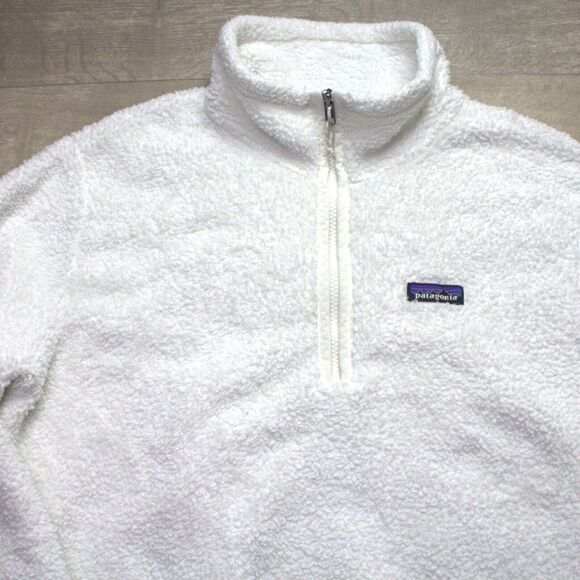 Patagonia Los Gatos Fleece Fuzzy Sherpa Pullover Deep Pile Jacket Womens Large - Picture 2 of 5